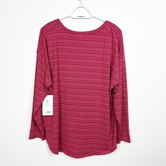 NWT Athleta |  Cloudlight Stratus Striped Top Size 2X - Picture 4 of 6